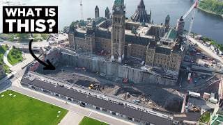 Why Canada Blasted A Huge Hole Outside Its Parliament