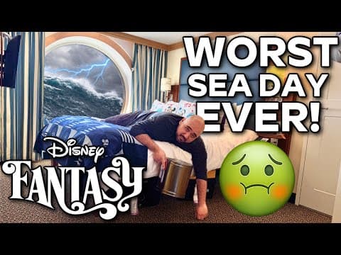 The Bay Of Biscay Was A Nightmare! Disney Fantasy 13 Night Westbound Transatlantic Cruise