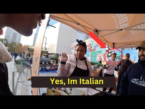 American Shocks Italians In Nyc When He Speaks Italian