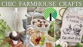 New Chic (farmhouse) Spring Dollar Tree Diy Crafts