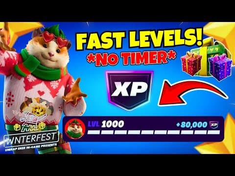*no Timer* Fortnite Xp Map To Level Up Fast In Chapter 7! (works In Fortnite Winterfest) 🤩😱