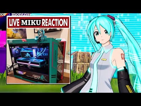 I Made A Hatsune Miku Pc To Destroy Fortnite As Miku - Sponsored By Asus And Geforce Rtx