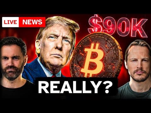 Bitcoin To $90k, Tariff Crash, Clarity Act, Death Of Altcoins & More!