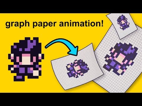 Animating Pixel Art On Graph Paper!