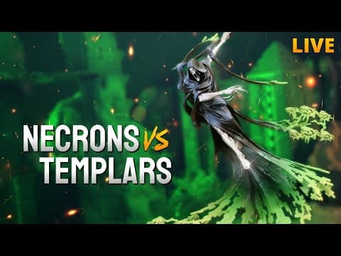 New Necrons Vs Black Templars - A Live Warhammer 40k Battle Report