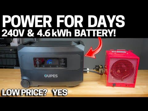 Dirt Cheap 240v 6000 Watt Budget Power Station & Killer 4.6kwh Battery! Oupes Guardian