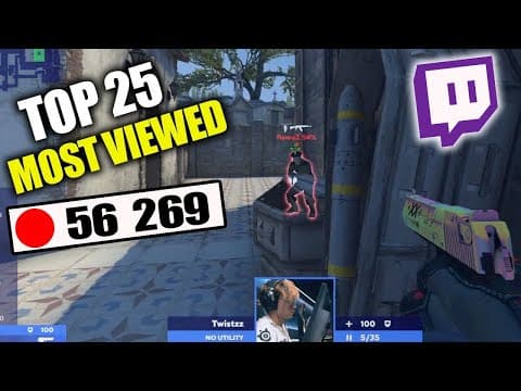 The Top 25 Most Viewed Cs2 Twitch Clips