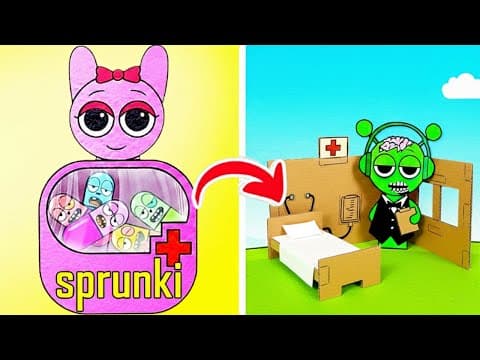 Sprunki Zombie Needs A Hospital! 🧟‍♂️🏥 Epic Diy Paper Crafts & Incredibox Gamebook
