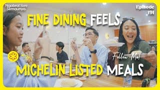 Ep.2 Fine Dining Feels, Michelin Listed Meals - Nss Follow Me! #malaysia-singapore Series