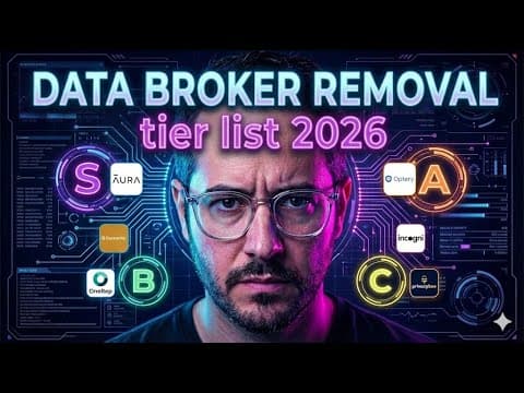 Data Broker Removal Tier List 2026 - New Top Picks!