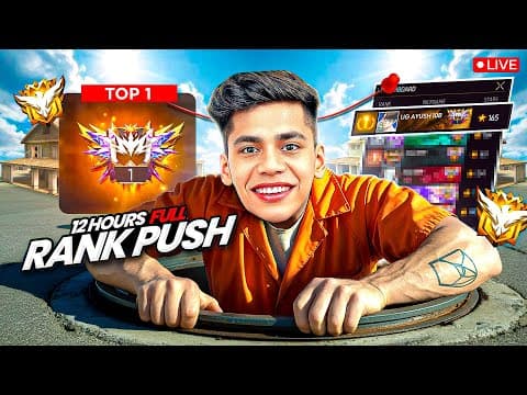 🔴[live] Sorry Dosto🙊nonstop Top 1 Pushing Is Back😘  - Free Fire Live !!