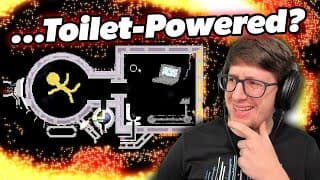 Toilet Powered Space Station In The Powder Toy!