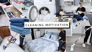 Cleaning Motivation! Whole Apartment Full Deep Clean With Me!