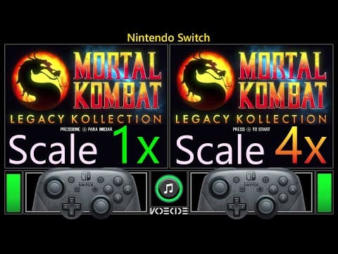 Mortal Kombat Legacy Kollection (nintendo Switch Vs Nintendo Switch) Real Hardware Comparison