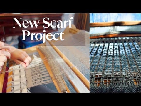 Starting A Special Scarf For My Daughter On The Rigid Heddle Loom (emotional)