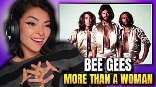 I Can't Stop Dancing!!! | First Time Reaction To Bee Gees - "more Than A Woman"