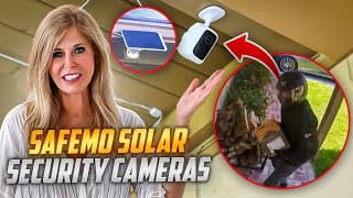 Best Wireless Security Camera For Home |  Solar Safemo P1 Security Camera Set | No Monthly Fees