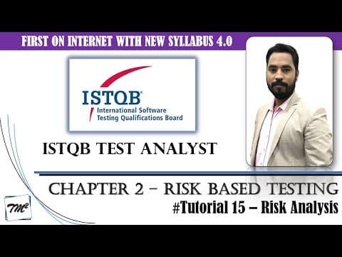 Istqb Test Analyst V4.0 | Tutorial 15 | Risk Identification | Risk Assessment | #tmsquare #istqb