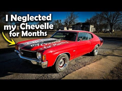 Neglecting My 72 Chevy Chevelle Left A Mess - Vlog