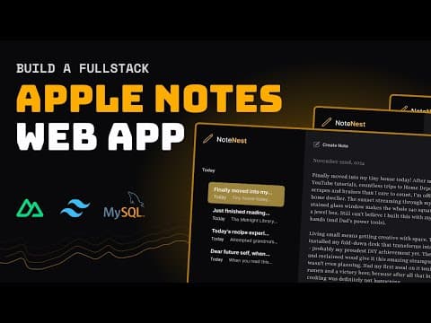 Build A Full Stack Apple Notes Web App With Auth & Nuxt 3