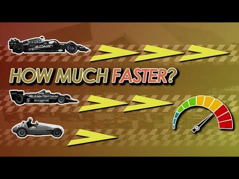 How Much Faster Have Formula 1 Cars Got Over Time?