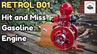 Fully Working 4 Stroke Gasoline Hit And Miss "ball Top" Model Engine.