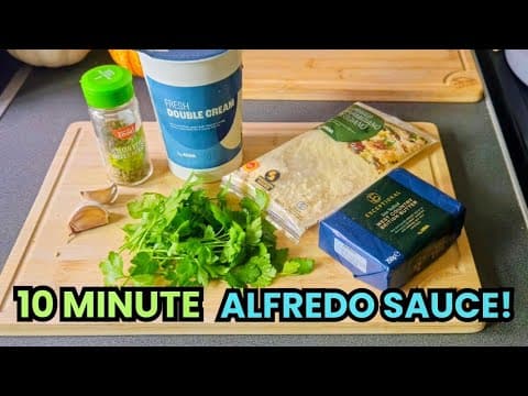 Homemade Alfredo Sauce In Just 10 Minutes! 🕒 No Jar Needed!