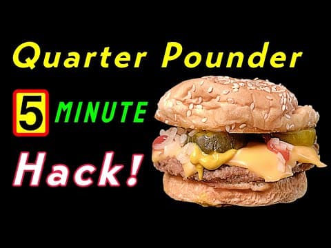 Quarter Pounder With Cheese: 5-minute Hack!
