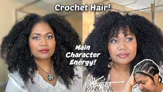 Better Than A Sew In! Human Hair Crochet Exotic Kinky Coily Ft Hot Braids