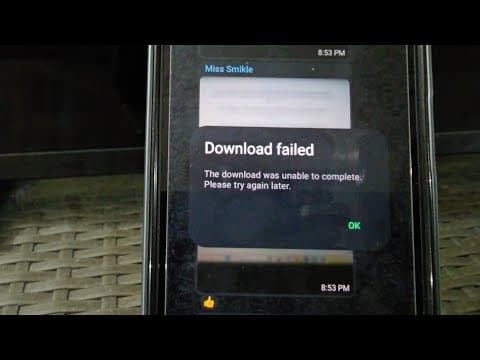 Whatsapp Download Failed