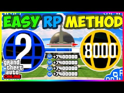 *solo* Fastest Rp Method To Level Up In Gta 5 Online This Week (from 1-1000)