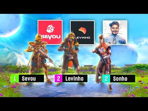 Sevou Vs Levinho Vs Sonho | $1000 Challenge 🔥