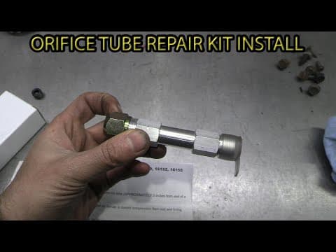 How To Use An Air Conditioning Orifice Tube Repair Kit