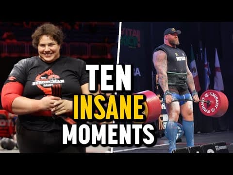 10 Greatest HOLY SH*T Moments in Strongman | 2025