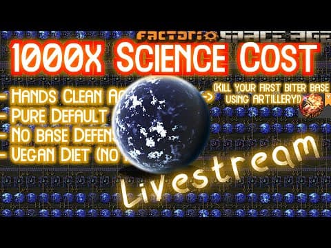 Going To Aquilo With 1000x Science Cost Before Gta6! (on My... Laser Ship?!) // 1000x Sci #98