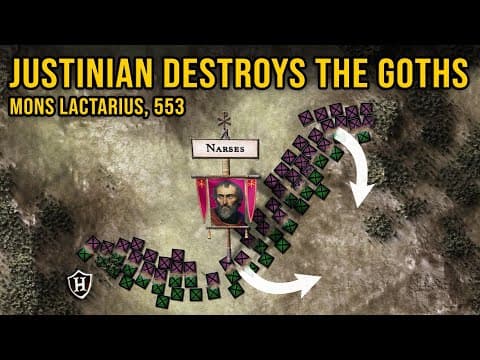 Justinian's Army Destroys The Gothic Kingdom - Battle Of Mons Lactarius 553 -  (part 2/3)