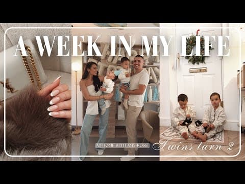 A Week In My Life | Twins 2nd Birthday, Wreath Making, Shein Haul & New Nails!