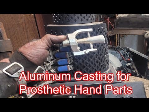 Diy Aluminum Casting For Prosthetic Hand Parts: Experimenting With Vevor Electric Melting Furnace.