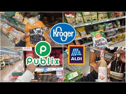 Last Minute Aldi Shop With Me For Friendmas! Plus Kroger And Publix Grocery Haul!