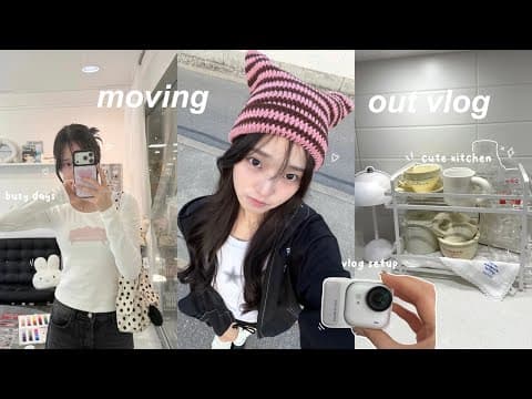 Moving Into My New Apartment🧸: Cute Kitchen, Decorating My Place, Busy Days, My Vlog Setup