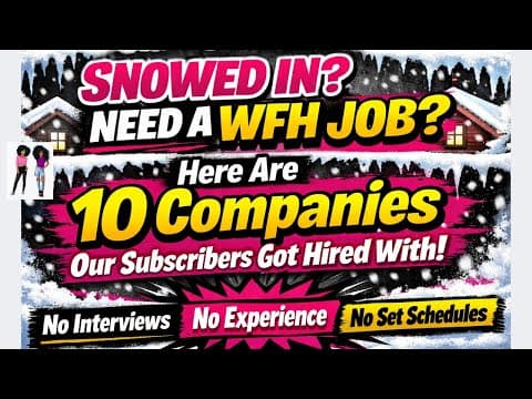 Snowed In ? Need A Job ? Here Are 10 Companies Our Subscribers Got Hired With 📱