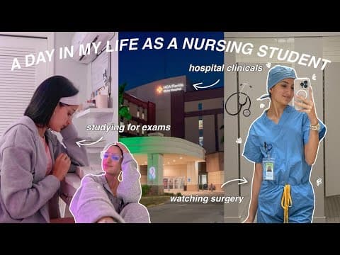 A Day In The Life As A Nursing Student // Clinical Rotation, Studying For Exams, & More!