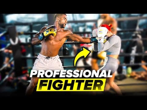Beginner Spars Professional Mma Fighters (my First Time!)