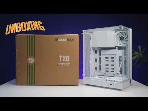Gamemax T20 M-atx Panoramic (white) Pc Case Unboxing & Review [ph]