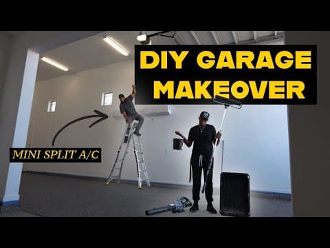 Diy Garage Makeover! | Installing A Minisplit, Epoxy Floors, And Garage Paint