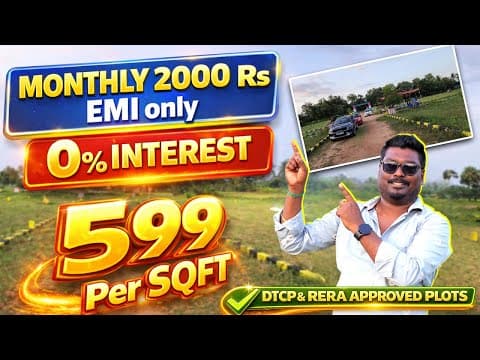 💥🤯 மாதம் 2000 Rs Emi ல் இடம் வாங்கலாம் ! Low Budget Plots In Chennai  Dtcp Approved Plots ⁉️💢