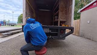 Trying To Wreck My Hoist While Hooking Up Custom Back Up Cameras On The Box Truck