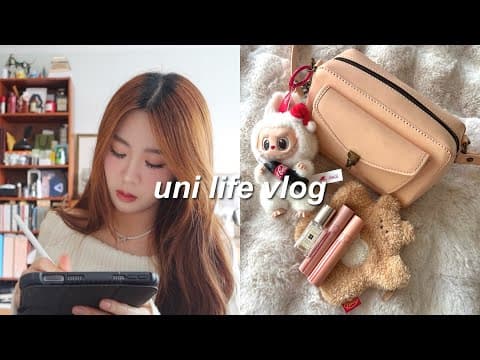 Uni Life Vlog: What's In My Bag, Hanging Out With Friends, Mofusand Shirt, Kpop Dance, Very Chaotic🌸