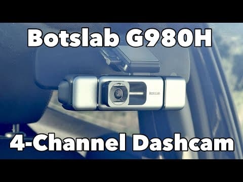 This 4-channel Dash Camera Captures Everything! Botslab G980h