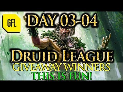 Path Of Exile 2 0.4, Druid League Highlights Day #03-04 Giveaway Winners, This Is Fun And More...
